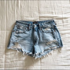 Abercrombie & Fitch Distressed Denim Shorts